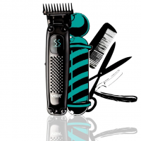 Cortador De Cabelo Profissional Vgr Oiv-972 Bivolt Led LCD 4 Pentes Barba Cabelo Barbeiro Sem Fio na Shopee