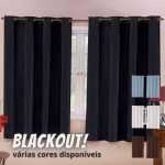 Cortina Blackout Corta Luz PVC 220cm x 130cm na Amazon