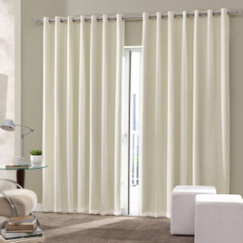 Cortina Blackout De Sala E Quarto Em Tecido 300 X 250 Bege Claro Admirare na Casas Bahia