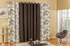 Cortina Floratta 2,00m x 1,70m Floral Estampada Para Sala Ou Quarto Tabaco na Amazon