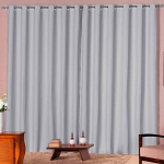 Cortina Solaris Blackout de Tecido 3m x 2,50m com Ilhós Cromado na Amazon
