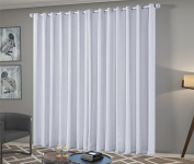 Cortina Solaris Blackout de Tecido 3m x 2,50m com Ilhós Cromado na Amazon