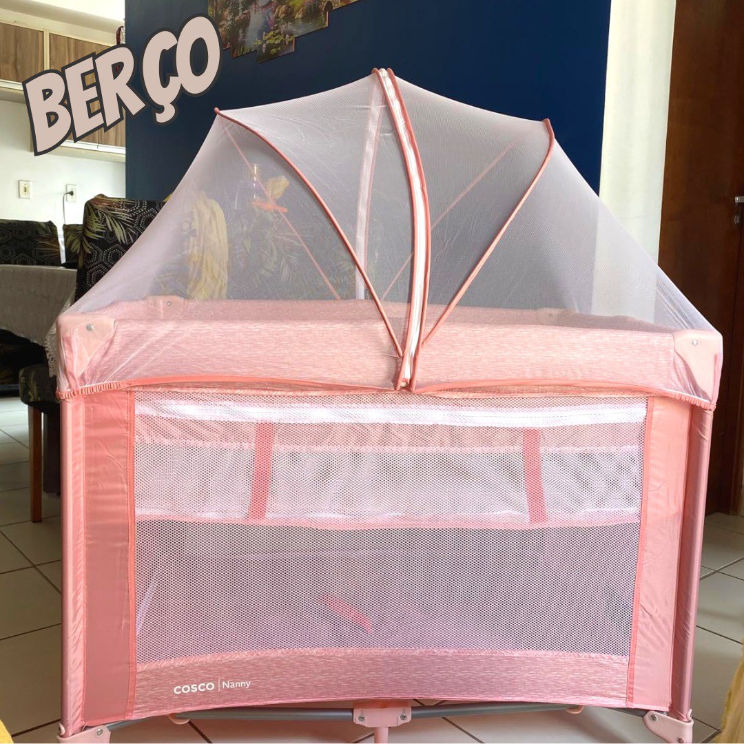Cosco Kids, Berço Nanny, 0 a 18kg, Rosa Rajado na Amazon