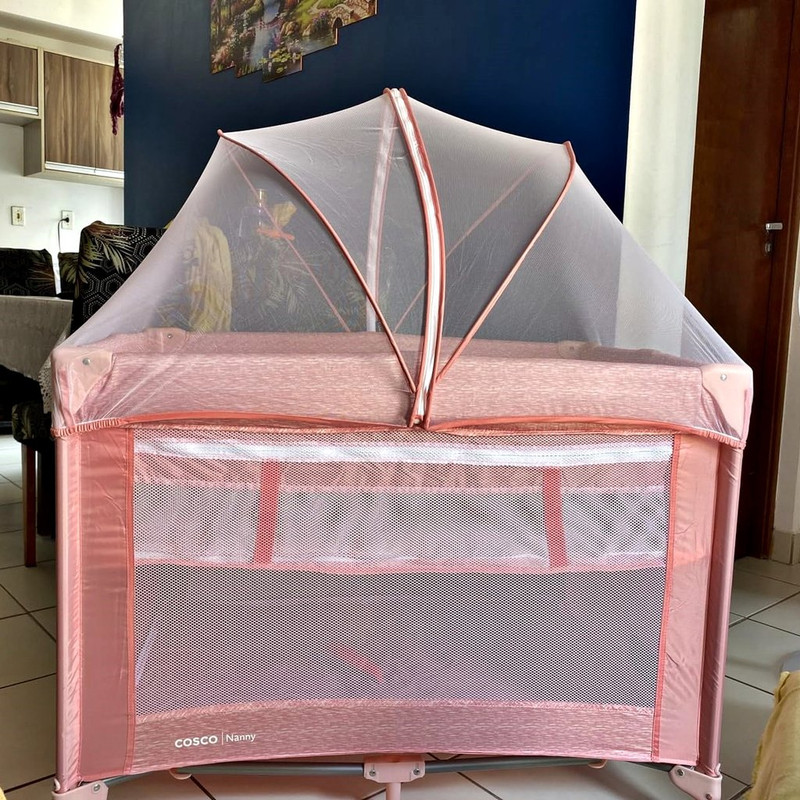 Cosco Kids, Berço Nanny, 0 a 18kg, Rosa Rajado na Amazon