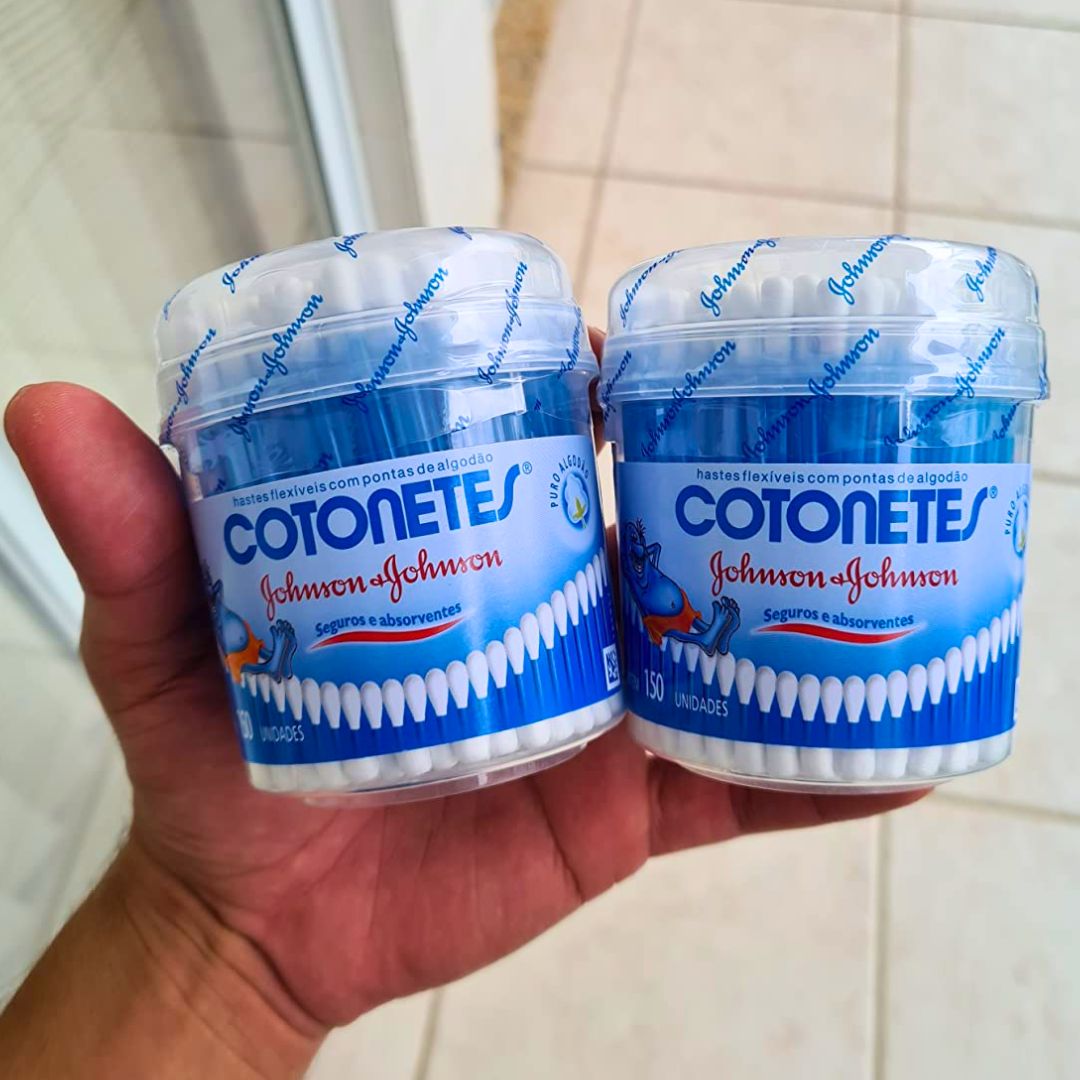 Cotonetes Hastes Flexíveis Pote,150un na Amazon