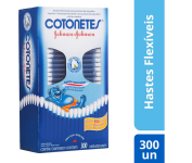 Cotonetes Hastes Flexíveis – 300 unidades na Amazon