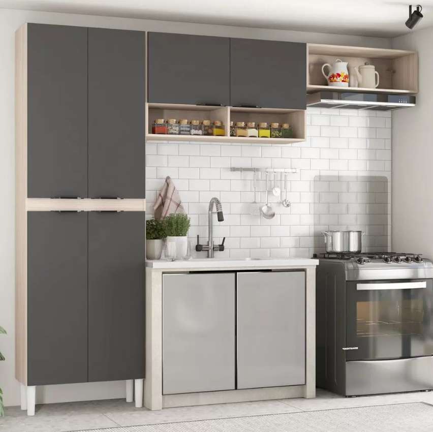 Cozinha Compacta Demóbile Dalu 6 Portas na Magazine Luiza