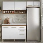 Cozinha Compacta Demóbile Dama Miss com Balcão – 7 Portas 2 Gavetas (2 Cores) na Magazine Luiza