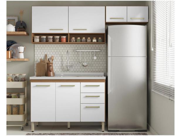 Cozinha Compacta Demóbile Dama Miss com Balcão – 7 Portas 2 Gavetas na Magazine Luiza