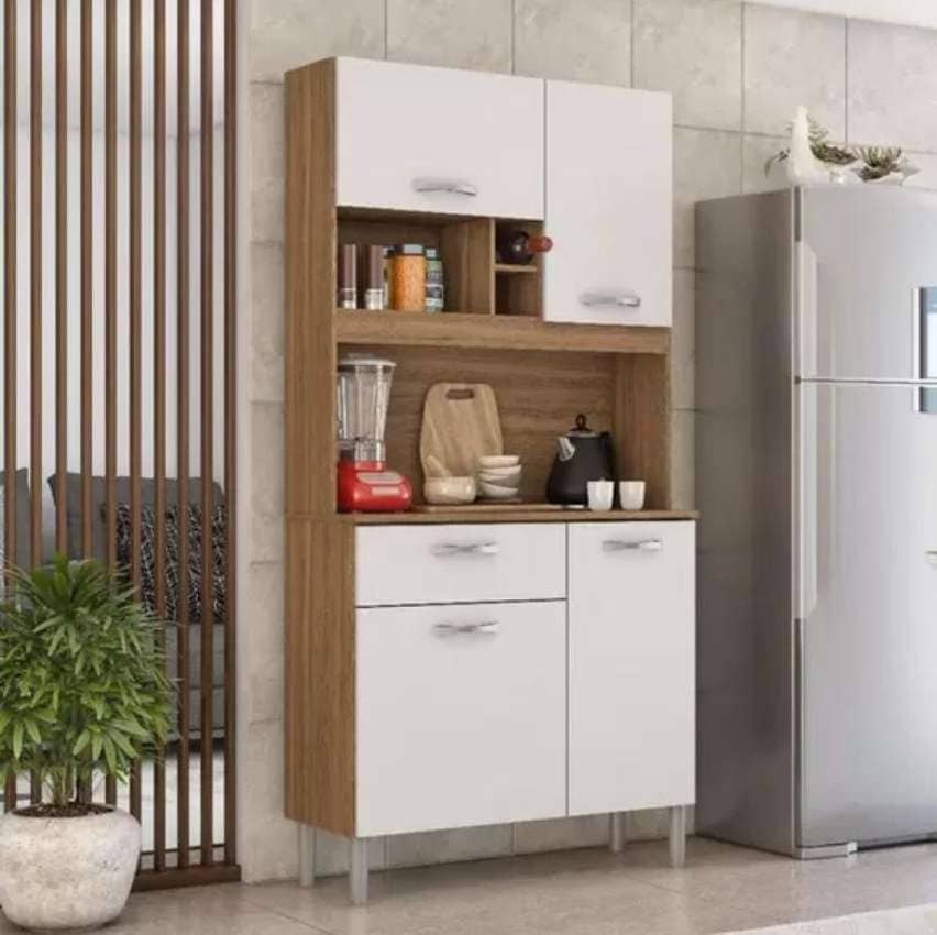 Cozinha Compacta Demobile Malta 4 Portas - 1 Gaveta na Magazine Luiza