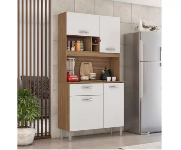 Cozinha Compacta Demobile Malta 4 Portas – 1 Gaveta na Magazine Luiza