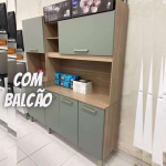 Cozinha Compacta Demóbile Select com Balcão – Nicho para Micro-ondas 6 Portas 2 Gavetas na Magazine Luiza