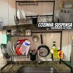 Cozinha Suspensa Modular Autosustentável Escorredor 20 Peças Branco. na Amazon