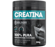 Creatina Monohidratada Pote 300g – 100% Pura Importada – Soldiers Nutrition na Amazon