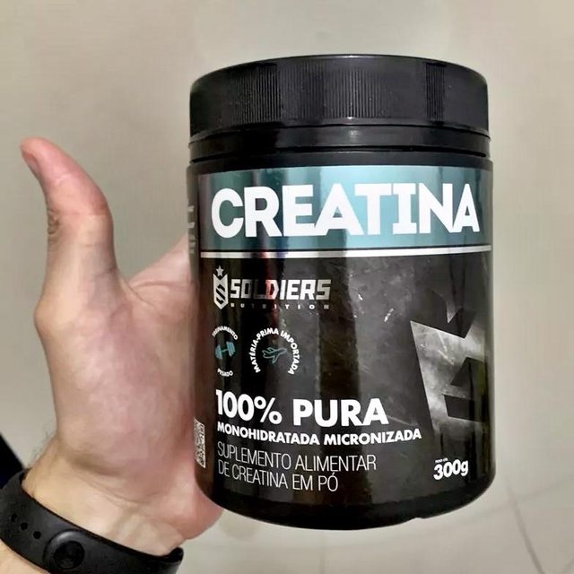 Creatina Monohidratada Pote 300g – 100% Pura Importada – Soldiers Nutrition na Amazon