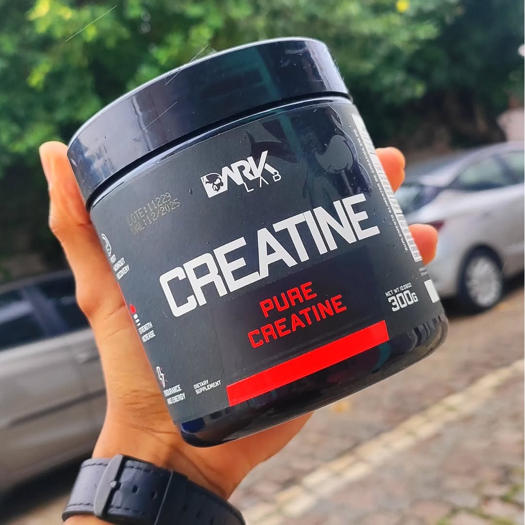 Creatina Pura 100% Monohidratada 300g Dark Lab | Serve 100 Doses | Mais Alto Grau de Pureza na Amazon
