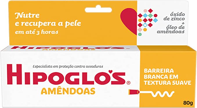 Creme Assadura Hipoglós Amêndoas – 80g na Amazon