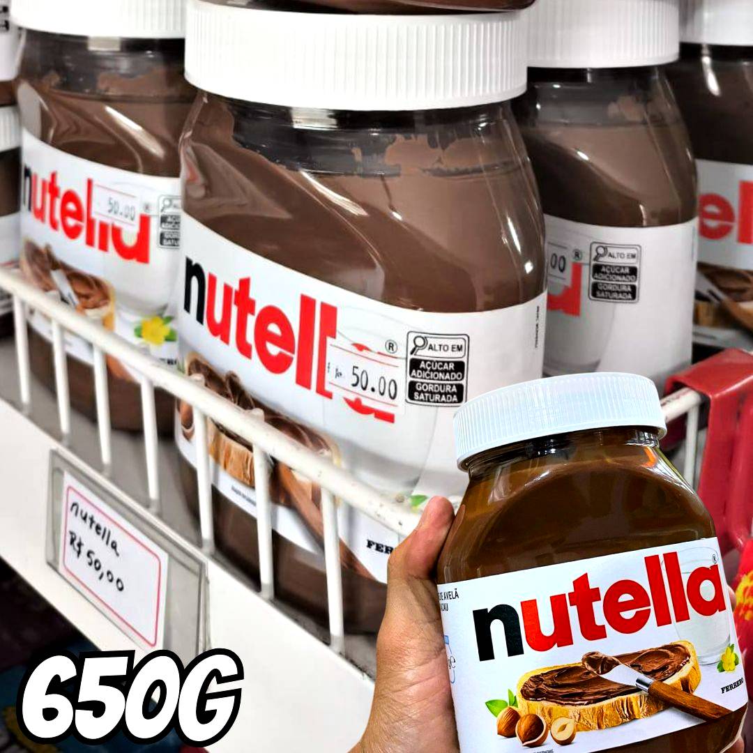 Creme De Avelã Com Cacau 650g Nutella na Shopee