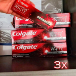 Creme Dental Clareador Colgate Luminous White Carvão Ativado 70g 3 unidades na Amazon