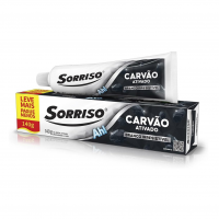 Creme Dental Clareador Sorriso Carvão Ativado 140g na Amazon