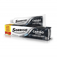 Creme Dental Clareador Sorriso Carvão Ativado 140g na Amazon