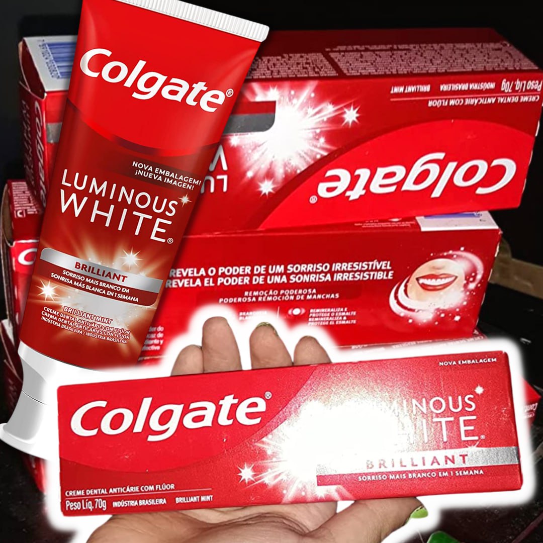 Creme Dental Colgate Luminous White Brilliant 70g Edição Limitada na Amazon