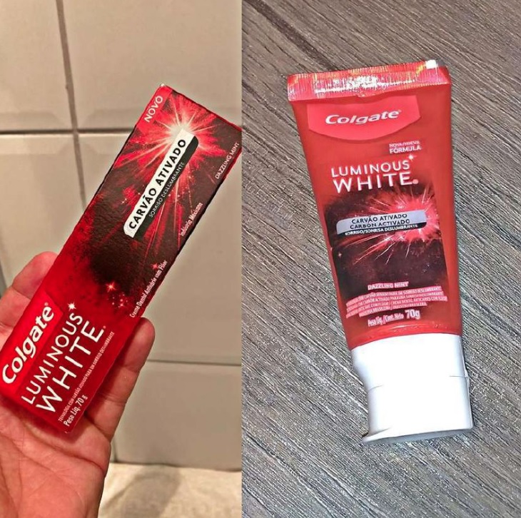 Creme Dental Colgate Luminous White Carvão Ativado 70G, Colgate, 70g na Amazon