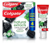 Creme Dental Colgate Natural Extracts Carvão Ativado e menta 4 unid 90g na Amazon