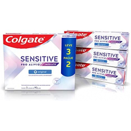 Creme Dental Colgate Sensitive Pro-Alívio Imediato 90g - Leve 3 Pague 2 na Amazon