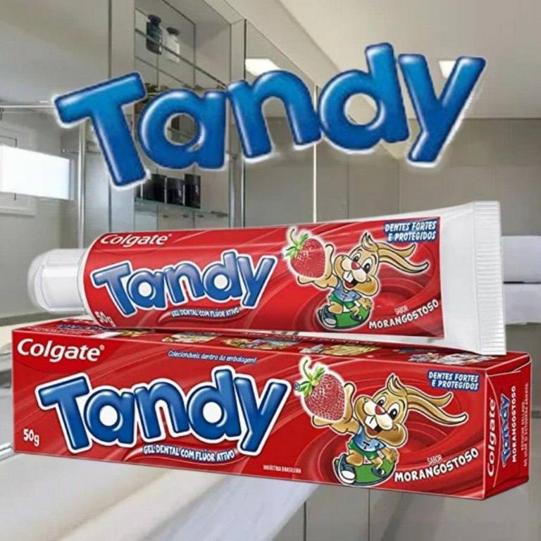 Creme Dental Colgate Tandy Morangostoso 50G na Amazon