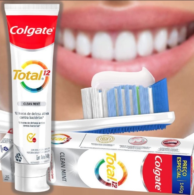 Creme Dental Colgate Total 12 Clean Mint 140g na Amazon