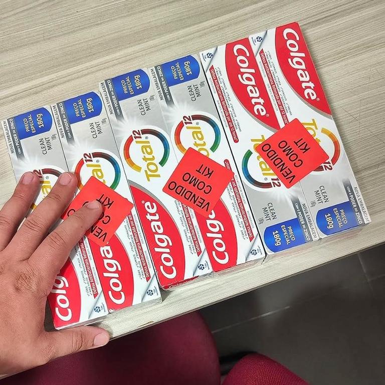 Creme Dental Colgate Total 12 Clean Mint 2 unidades de 180g na Amazon