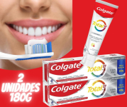 Creme Dental Colgate Total 12 Clean Mint 2 unidades de 180g na Amazon