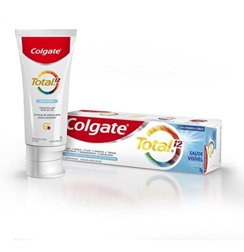 Creme Dental Colgate Total 12 Saúde Visível 70g na Amazon