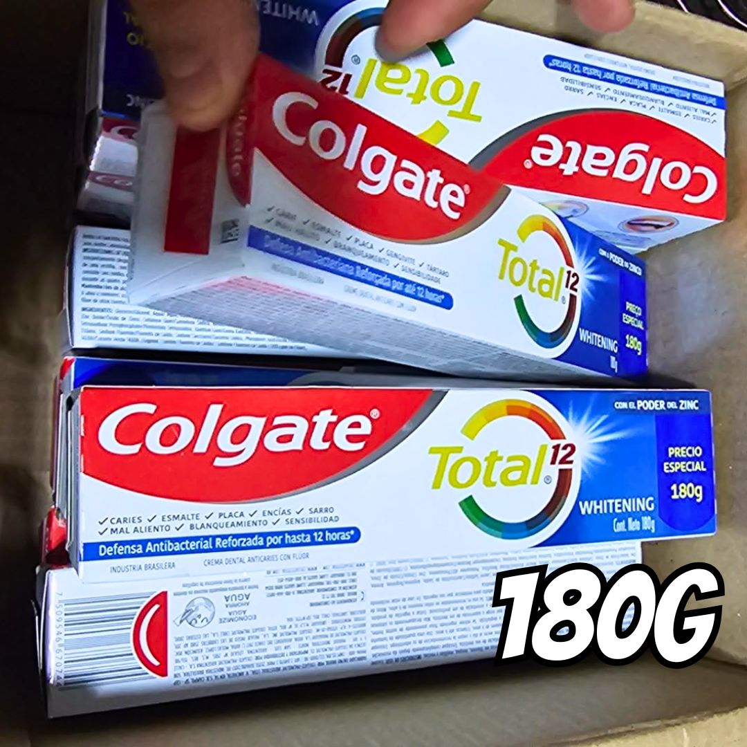 Creme Dental Colgate Total 12 Whitening 180g na Amazon