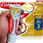 Creme Dental Colgate Total Anti Tártaro 3 unidades 90g na Amazon