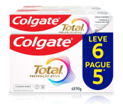 Creme Dental Colgate Total Clean Mint 90g 6 unidades na Amazon