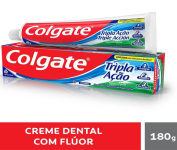 Creme Dental Colgate Tripla Ação Menta Original – Tamanho Família 180G na Amazon