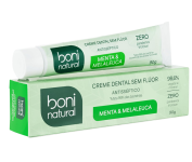 Creme Dental com óleos naturais de Menta e Melaleuca Vegano e Natural na Amazon