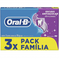 Creme Dental Oral-B Escudo Anti Açúcar Tradicional Leve 3 Pague 2 70g na Amazon