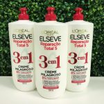 Creme Milagroso 3 em 1 Elseve Reparação Total 5 500ml na Amazon