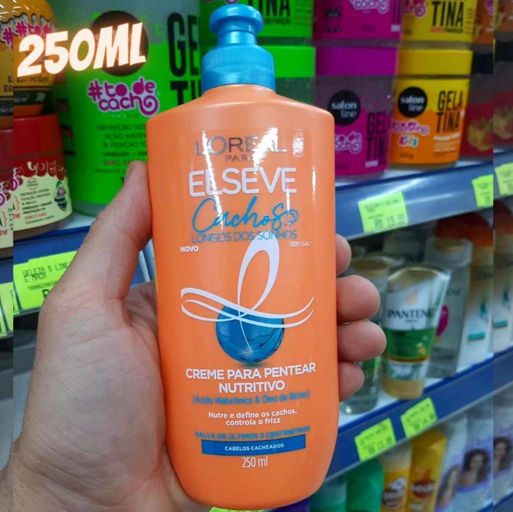 Creme para Pentear Nutritivo L’Oréal Paris Elseve Cachos Longos dos Sonhos, 250ml na Amazon