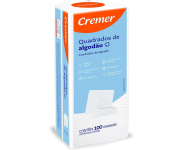 Cremer Algodão Quadrado Sem Perfume Pacote – 100 Unidades na Amazon