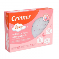Cremer Fralda Luxo Estampa Feminina Pc Com 5 Unidades na Amazon