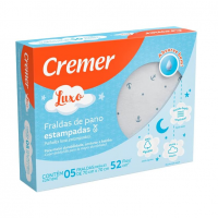 Cremer Fralda Luxo Estampa Masculina Pc Com 5 Unidades (Embalagem Pode Variar) na Amazon
