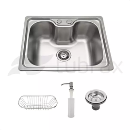 Cuba Pia Cozinha Gourmet Aço Inox Luxo com Acessórios - Tubrax na Leroy Merlin