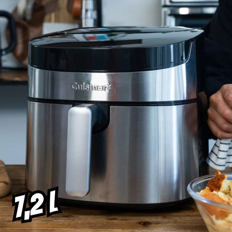 Cuisinart, Air Fryer Digital, 7,2 Litros, 1800W, Fritadeira Elétrica, 220V – Preto com Aço Inox na Amazon