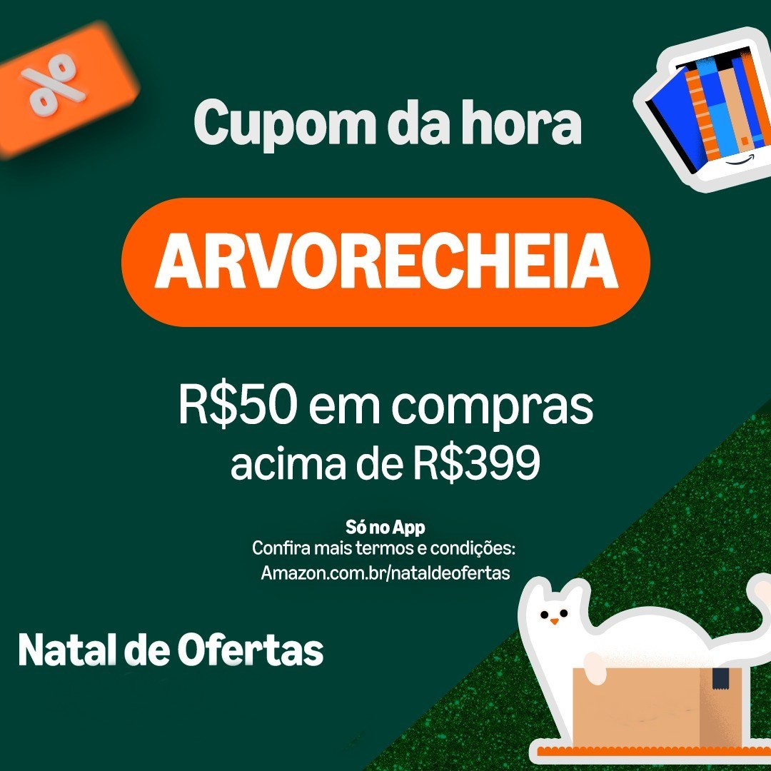 Cupom De R$50 OFF em compras acima de R$399 no APP Amazon na Amazon