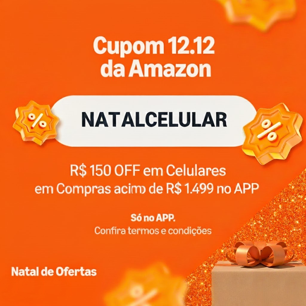 Cupom R$ 150 OFF em Celulares em Compras acima de R$ 1.499 no APP Amazon na Amazon