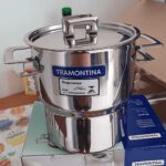 Cuscuzeira Tramontina Brava Em Aço Inox Com Alças E Tampa 14 Cm 2, 1 L Tramontina Inox Cuscuzeira Aco Inox Brava na Amazon